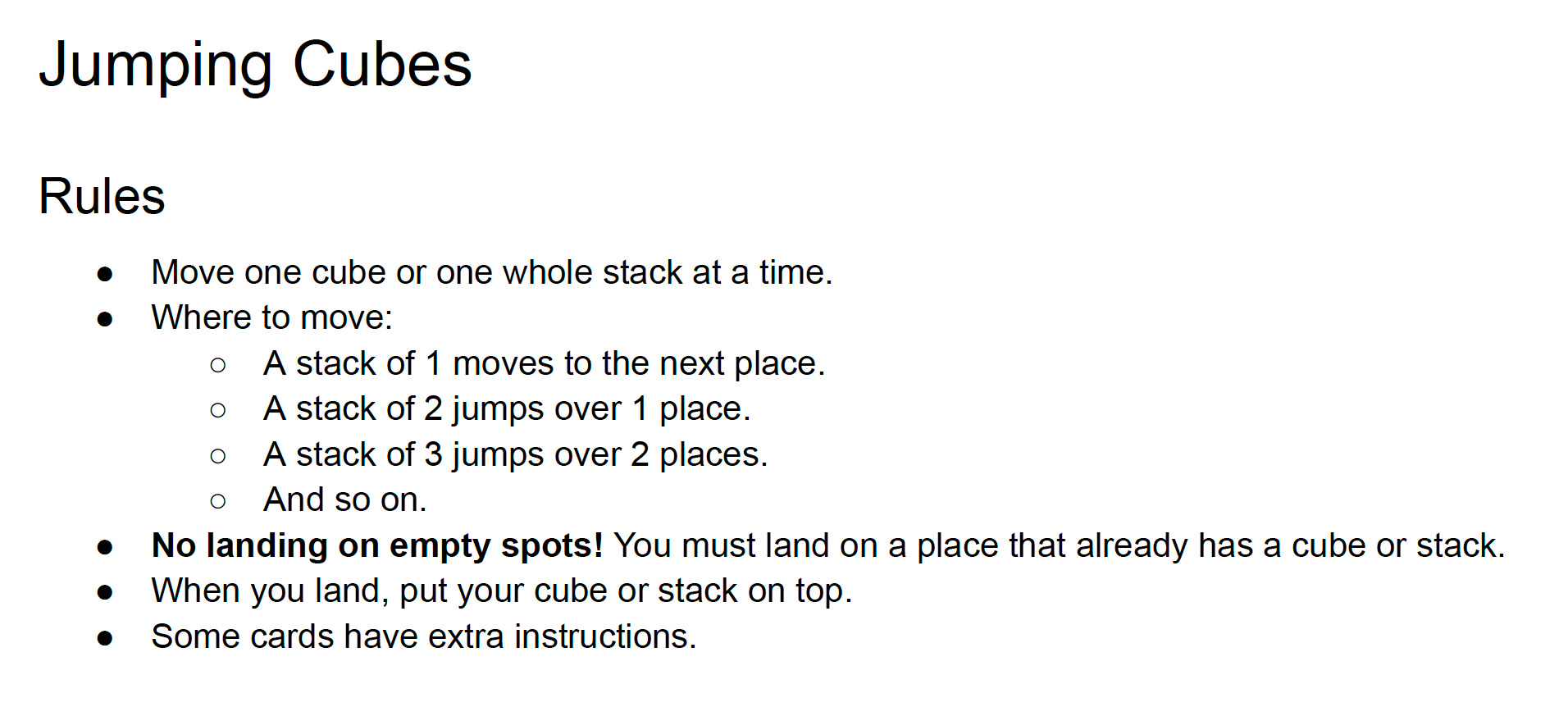 Rules